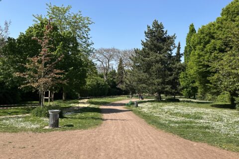 Photo de l'intérieur du parc Jean Jaurès