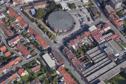Vue aérienne de la rue Anatole France - Agrandir l'image, fenêtre modale