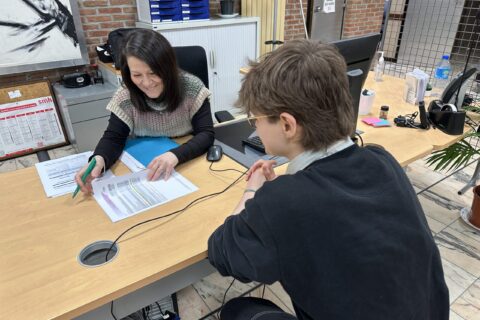 Image illustrant une permanence de la mutuelle communale réalisée au sein de l'espace SolACiTé