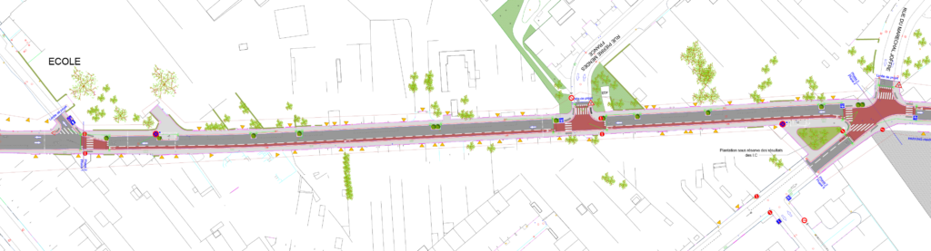 Image représentant la phase 2 des travaux de la rue Anatole France - Agrandir l'image, fenêtre modale