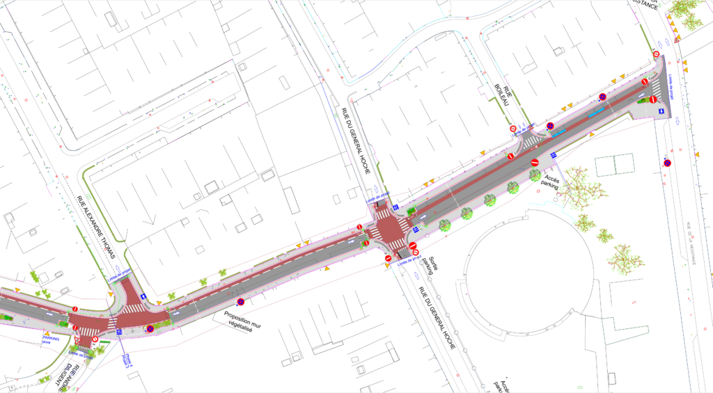 Image représentant la phase 4 des travaux de la rue Anatole France - Agrandir l'image, fenêtre modale