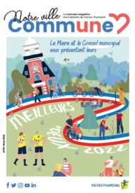 illustration d'un chemin qui mène à l’hôtel de ville - Agrandir l'image, fenêtre modale