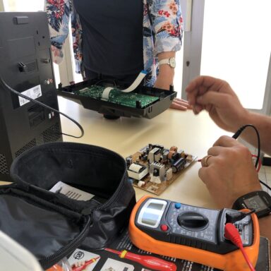 Image illustrant une réparation réalisée dans le cadre d'un repair café