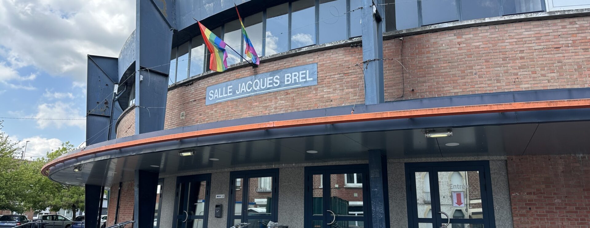 Vue du bâtiment de la salle Jacques Brel