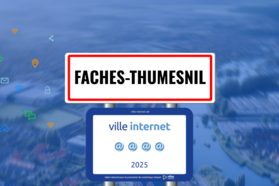 Image représentant la labellisation villes internet obtenu par la ville de Faches-Thumesnil avec 4@ sur 5. - Agrandir l'image, fenêtre modale