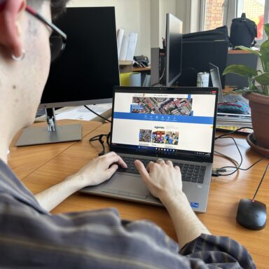 Image représentant une personne naviguant sur le site institutionnel de la ville de Faches-Thumesnil