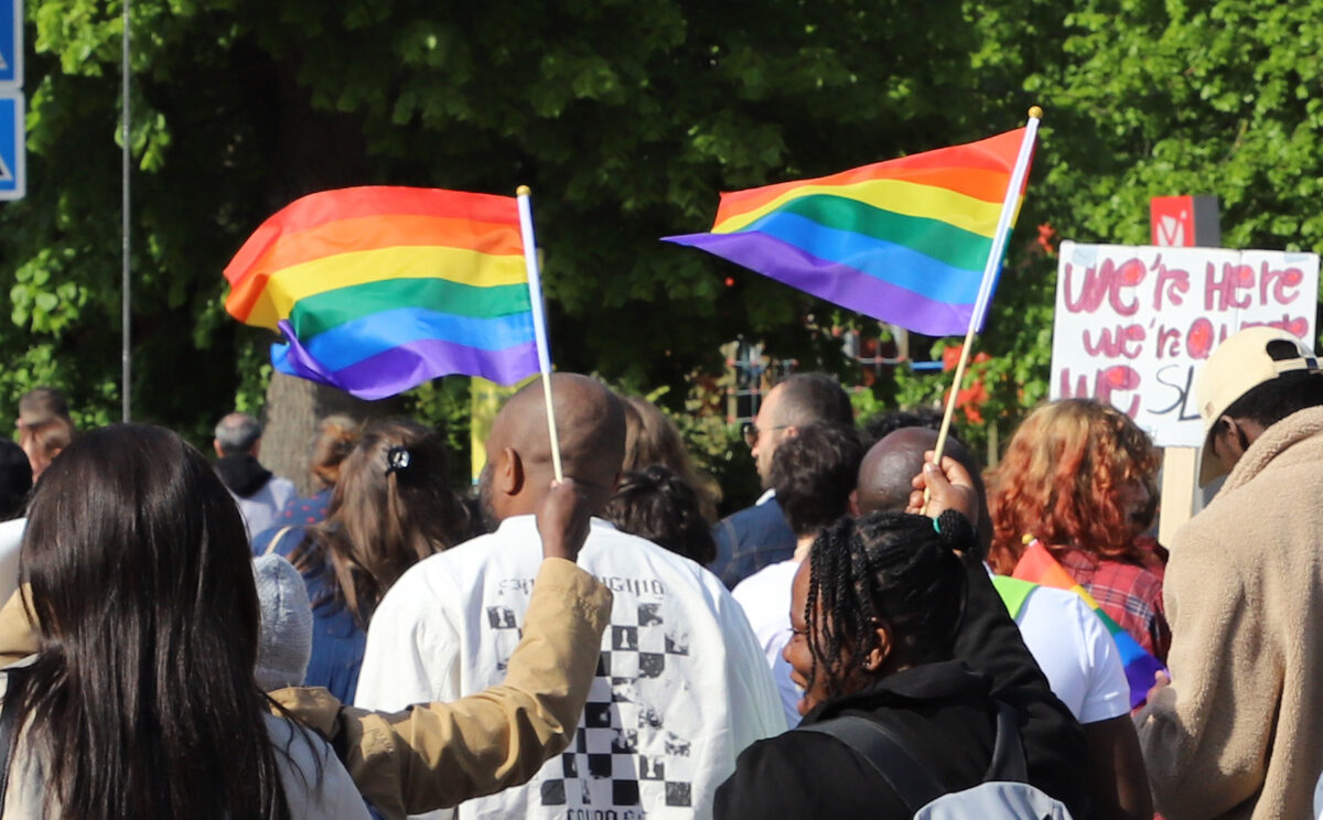 Photo de la marche des fiertés - lgbt
