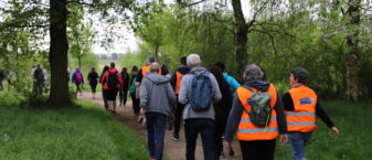 image représentant des marcheurs à l'occasion d'une édition du parcours du coeur