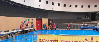 Photo de la salle Jacques Brel lors d'une édition du téléthon