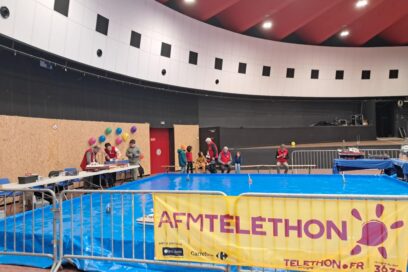 Photo de la salle Jacques Brel lors d'une édition du téléthon - Agrandir l'image, fenêtre modale