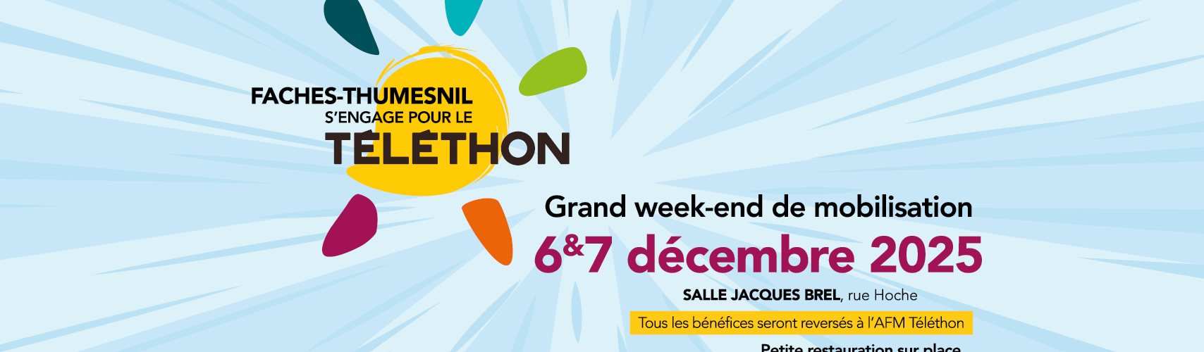 Visuel du téléthon 2025 Faches-Thumesnil