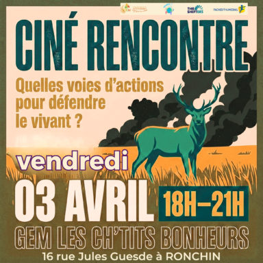 Affiche d'un ciné rencontre autour du vivant