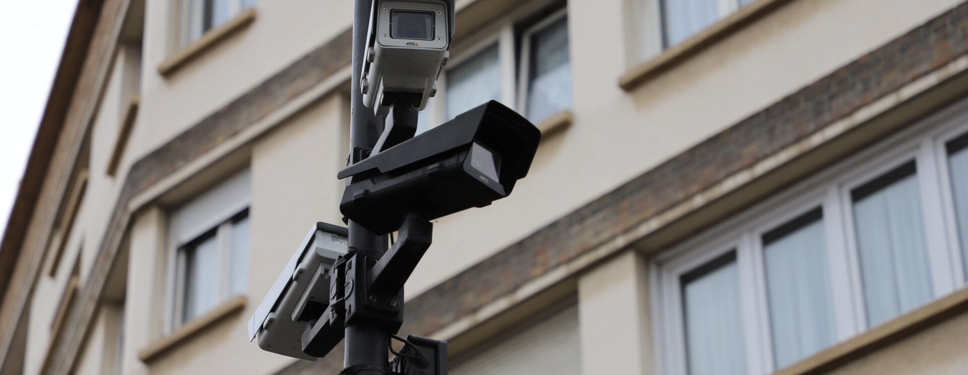 Image du caméra de vidéoprotection installée en ville