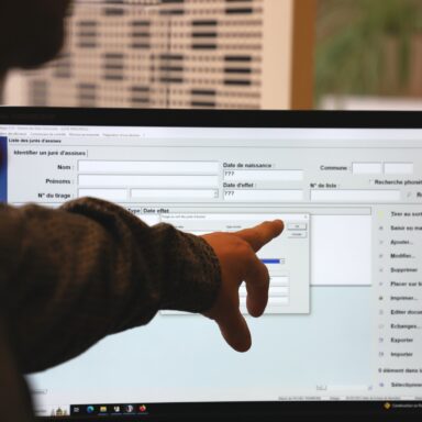 Image d'un écran de PC lors d'un tirage au sort des jurés d'assises