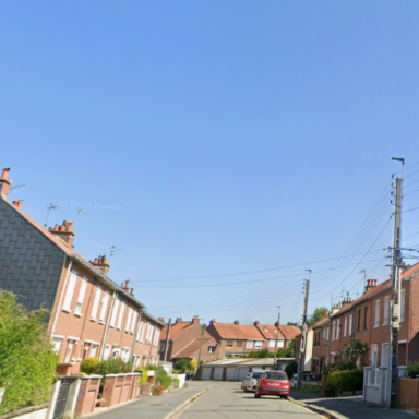 vue de la rue des Aubépines à Faches Thumesnil
