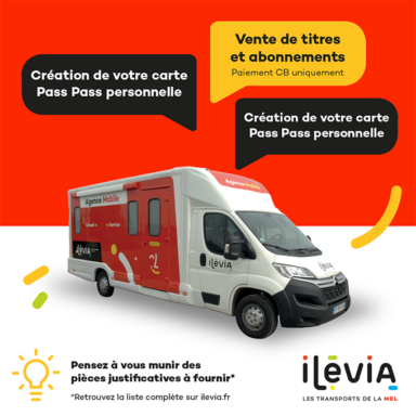 affiche de l'agence mobile Ilévia