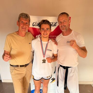 Photo de Lucas DELPORTE champion de France de Karaté contact