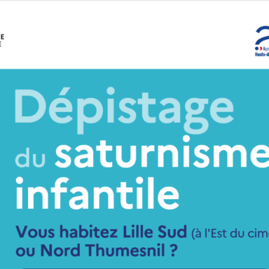 Image issue du flyer de l'ARS autour de la campagne de dépistage du saturnisme à Thumesnil